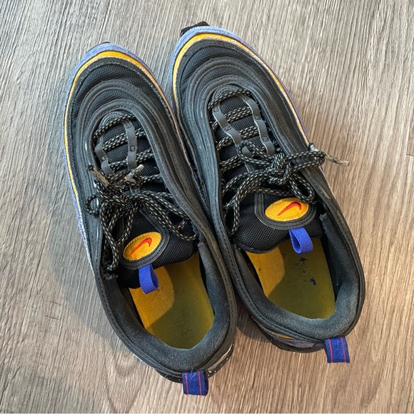 NIKE Air Max 97 ACG Terra Black Blue Yellow Sneakers DB4611-400 - Picture 11 of 13